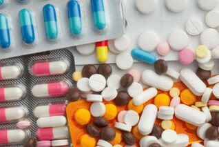 Variedade de medicamentos para a prostatite