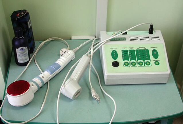 Aparello de fisioterapia usado na prostatite crónica